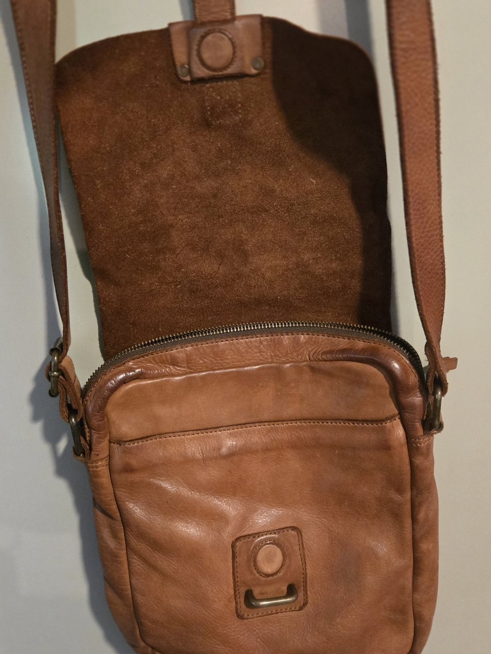 Harbour 2nd Marlies cognac leather crossbody bag - Picture 4 of 4